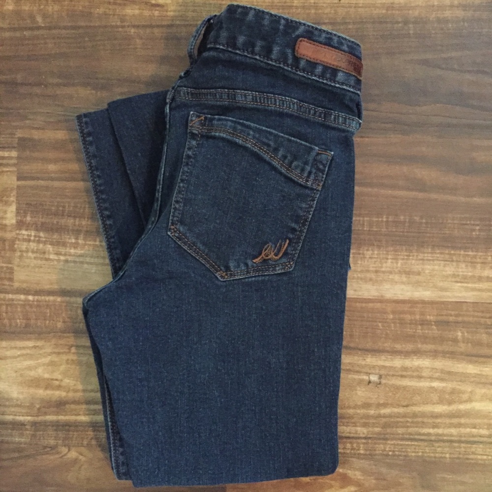 EXPRESS Barely Boot Stella Low-Rose Jeans